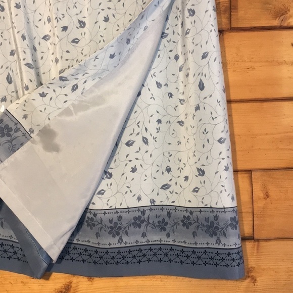 Charter Club | Vintage Floral Print Silk Skirt 14 - Picture 3 of 4